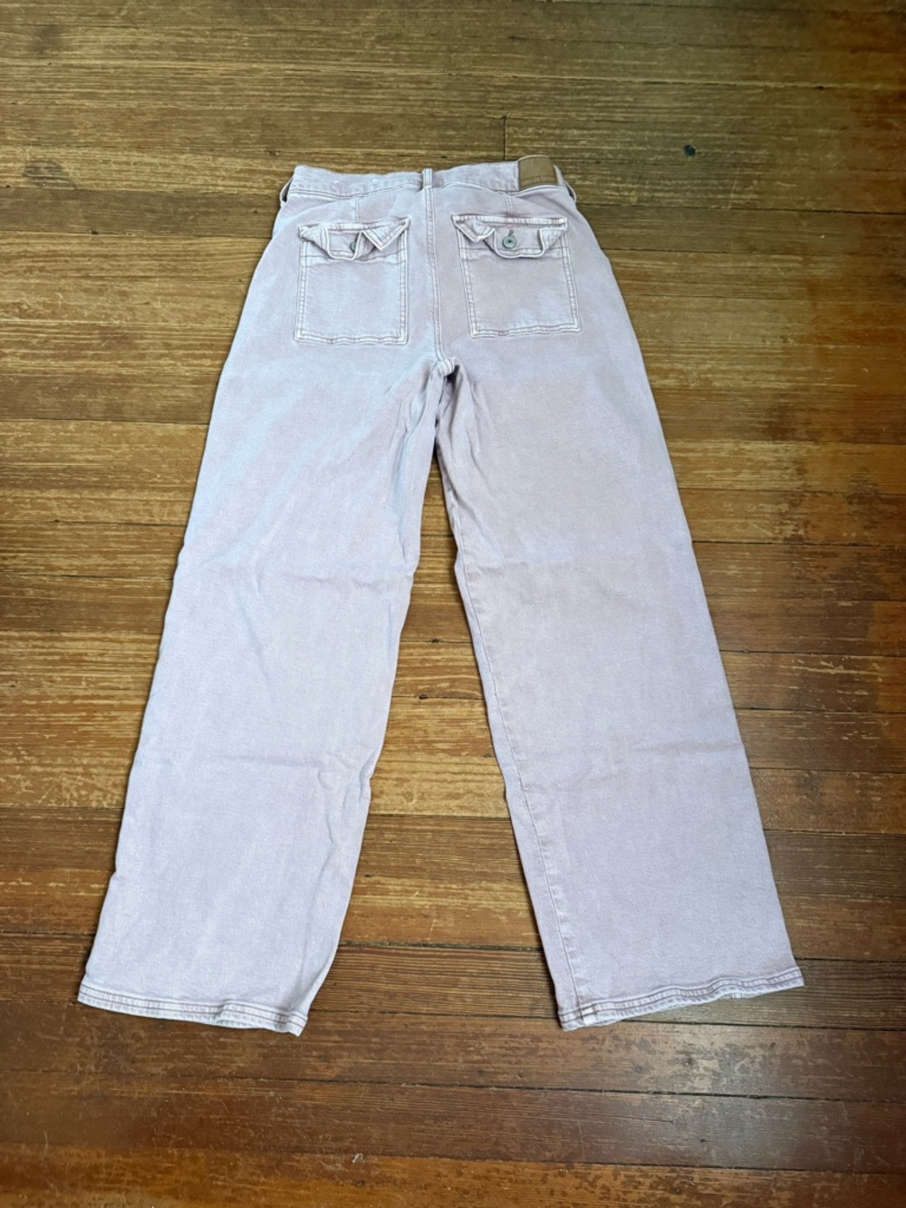 American Eagle Blush Pink Wide Leg Skater Jean Size 27/4 - Picture 2 of 7
